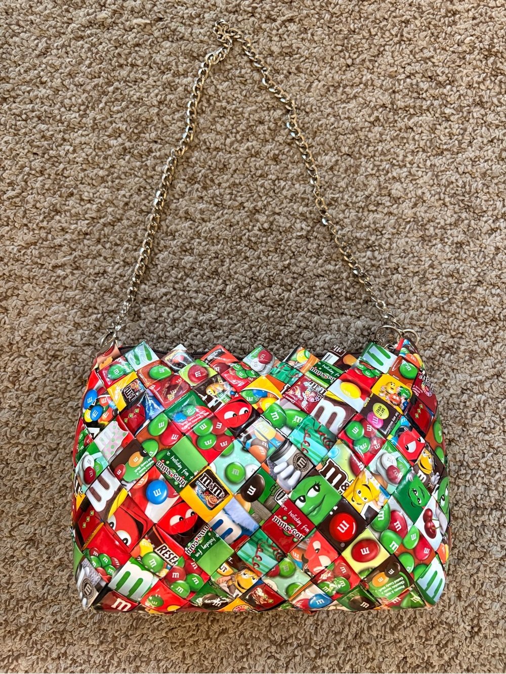 Colorful Candy Print Chain Strap Women's Shoulder Bag - Picture 2 of 6